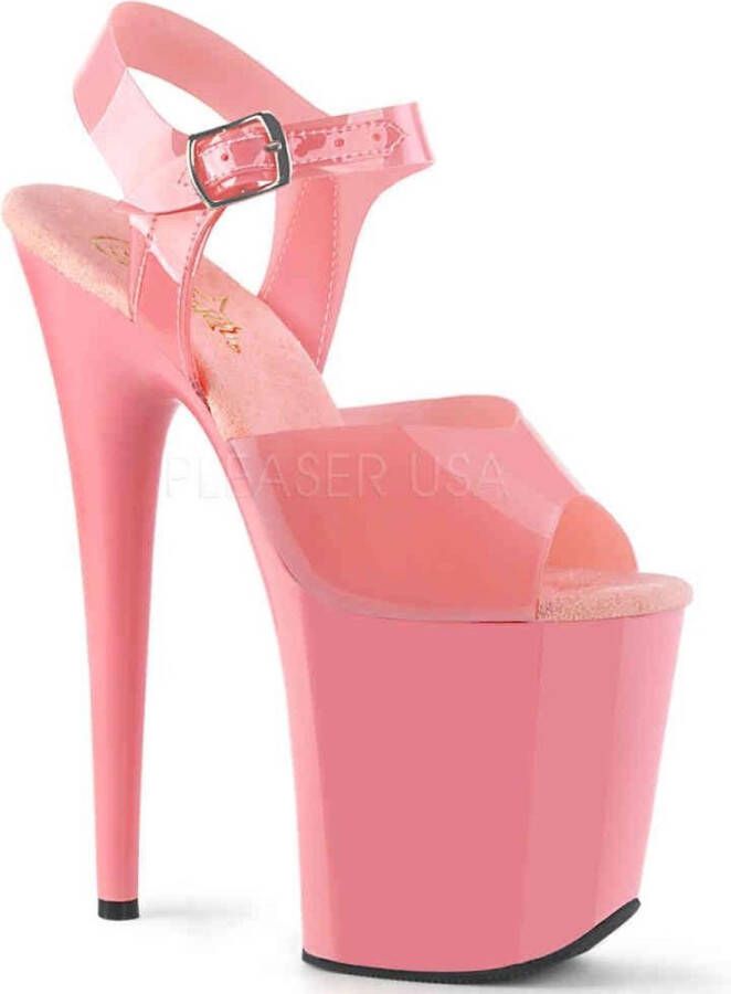 Pleaser Sandaal met enkelband Paaldans schoenen 36 Shoes FLAMINGO 808N Paaldans schoenen Roze