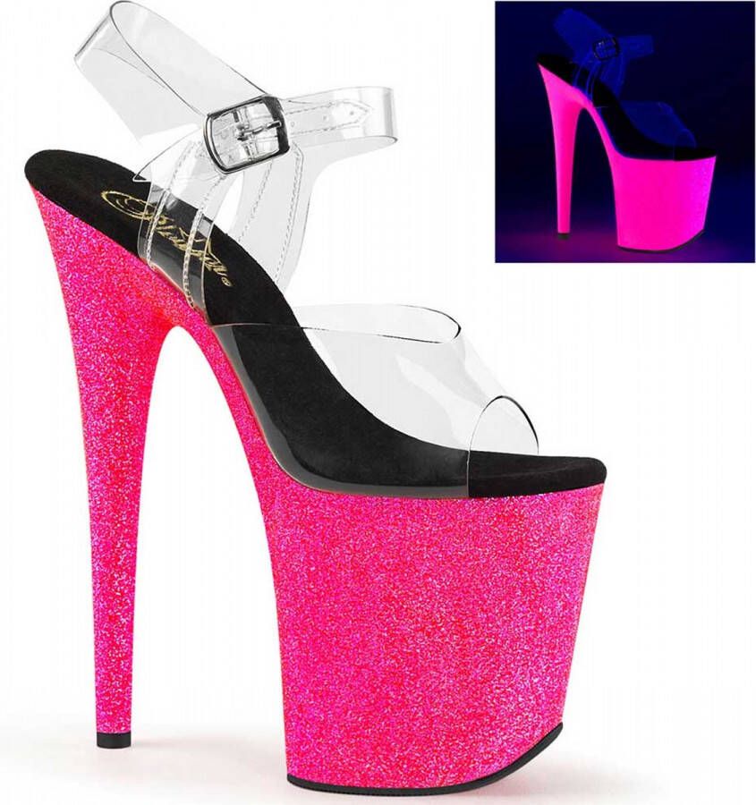 pleaser Sandaal met enkelband Paaldans schoenen 36 Shoes FLAMINGO 808UVG Paaldans schoenen Roze