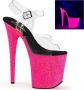 Pleaser Sandaal met enkelband Paaldans schoenen 36 Shoes FLAMINGO 808UVG Paaldans schoenen Roze - Thumbnail 1