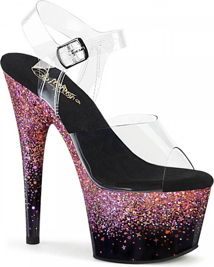 Pleaser shoes Pleaser ADORE-708SS Sandaal met enkelband Paaldans schoenen 42 Shoes Roze Zwart