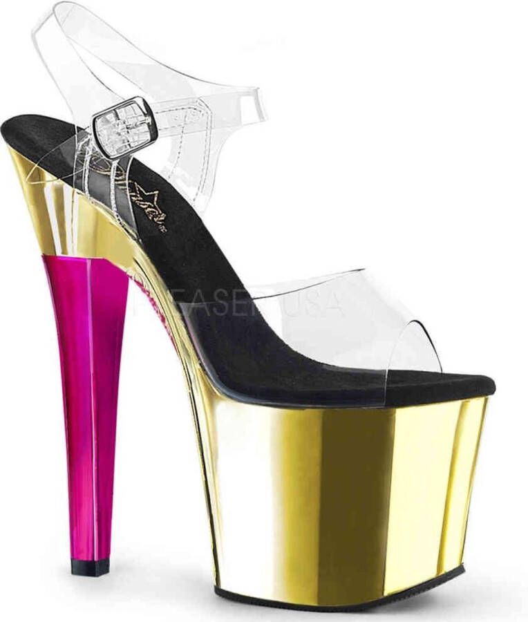 Pleaser Sandaal met enkelband Paaldans schoenen 38 Shoes MOON 711MER Paaldans schoenen Blauw