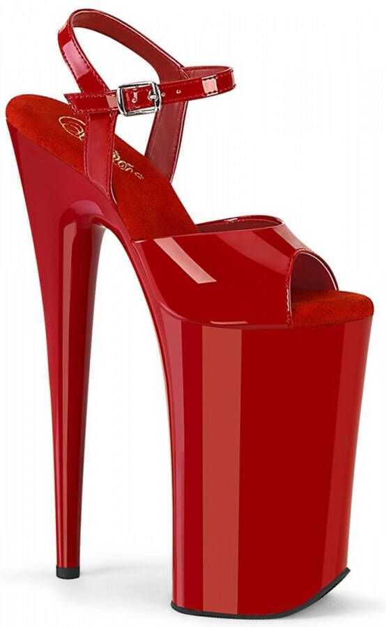 Pleaser Sandaal met enkelband Paaldans schoenen 37 Shoes BEYOND 009 Rood