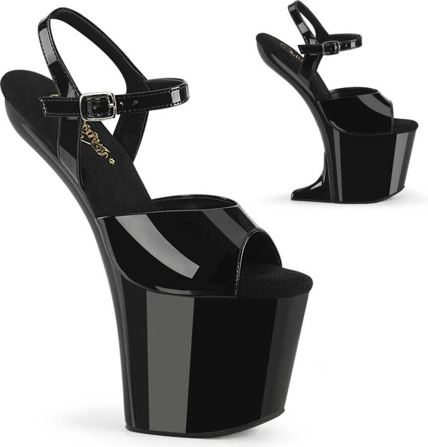 Pleaser Sandaal met enkelband Paaldans schoenen 39 Shoes CRAZE 809 Zwart