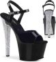 Pleaser Sandaal met enkelband Paaldans schoenen 39 Shoes SKY 309CHRS Paaldans schoenen Zwart Zilverkleurig - Thumbnail 2