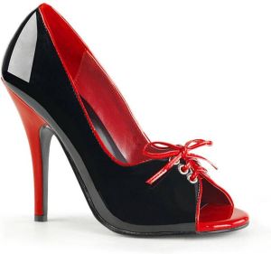 Pleaser Seduce-216 back red patent = )