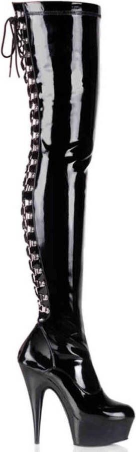 Pleaser shoes Pleaser Overknee Laarzen DELIGHT-3063 Zwart - Foto 1