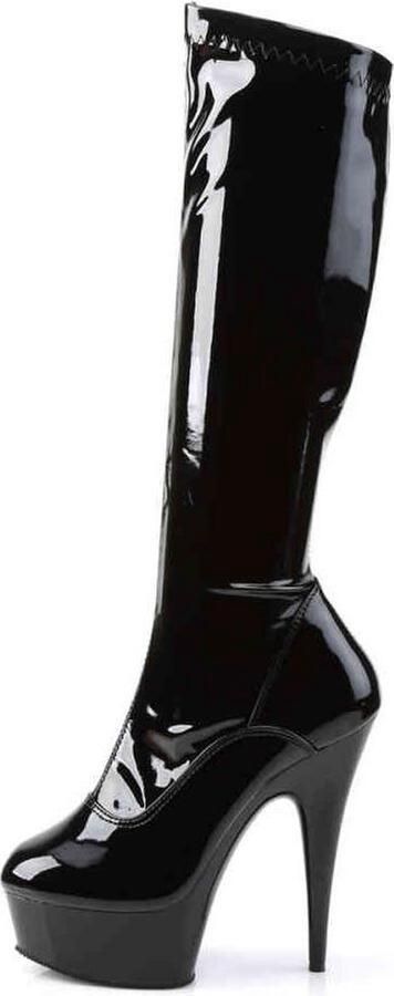 Pleaser shoes Pleaser DELIGHT-2000 Kniehoge laarzen 41 Shoes Zwart - Foto 4