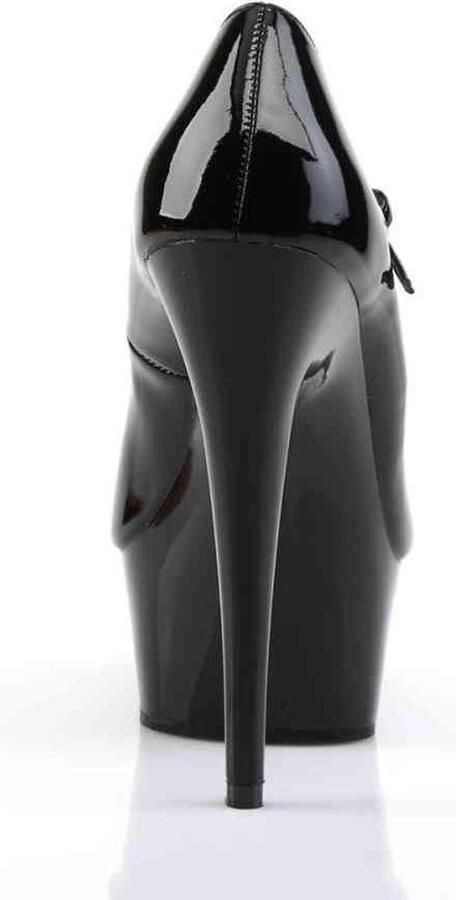 Pleaser Shoes USA Pleaser Delight-687 Patent Zwart size hoge hakken pumps - Foto 6