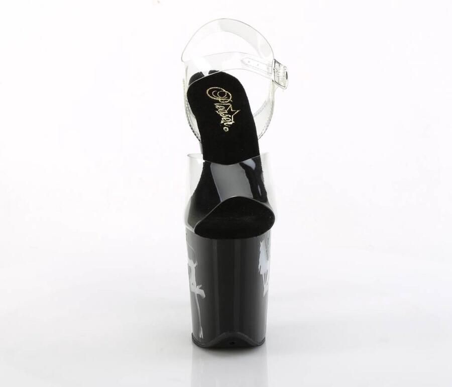 Pleaser shoes Pleaser FLAMINGO-808NLDG Sandaal met enkelband Paaldans schoenen 39 Shoes Zwart Transparant - Foto 2