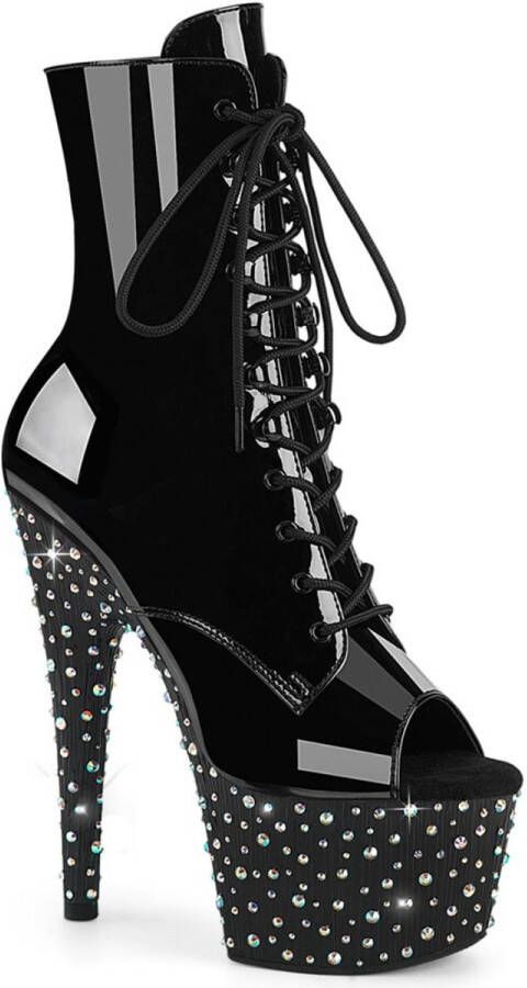Pleaser STARDANCE-1021 Plateau Laarzen 35 Shoes Zwart