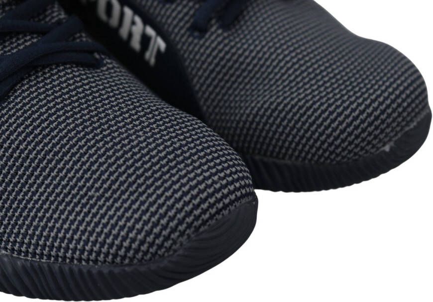 Plein Sport Blauwe Indaco Polyester Carter Sneakers Schoenen Black Heren