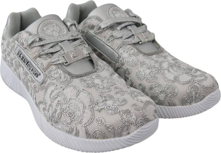 Plein Sport Zilveren Polyester Runner Joice Sneakers Schoenen Gray Dames
