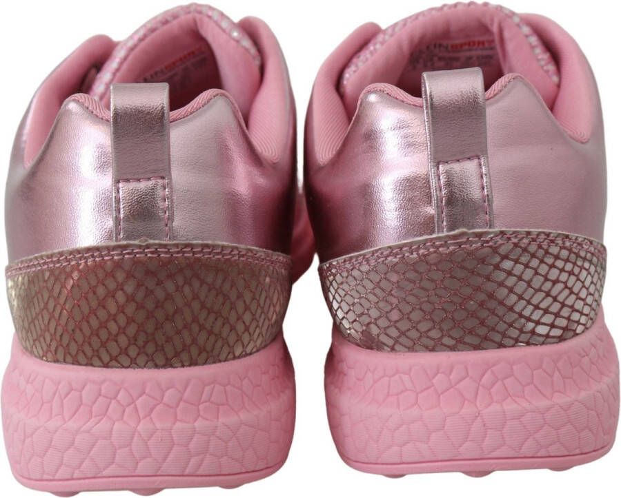 Plein Sport Roze Blush Polyester Runner Gisella Sneakers Pink Heren