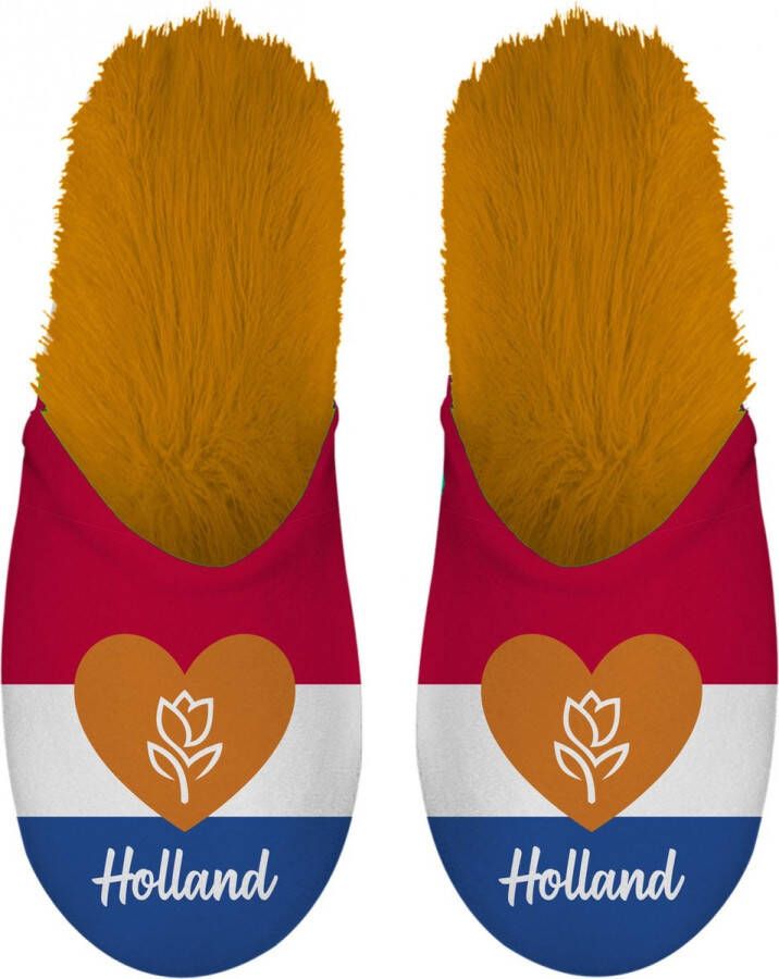 Plenty Gifts Pantoffels Holland Pluche textiel Oranje