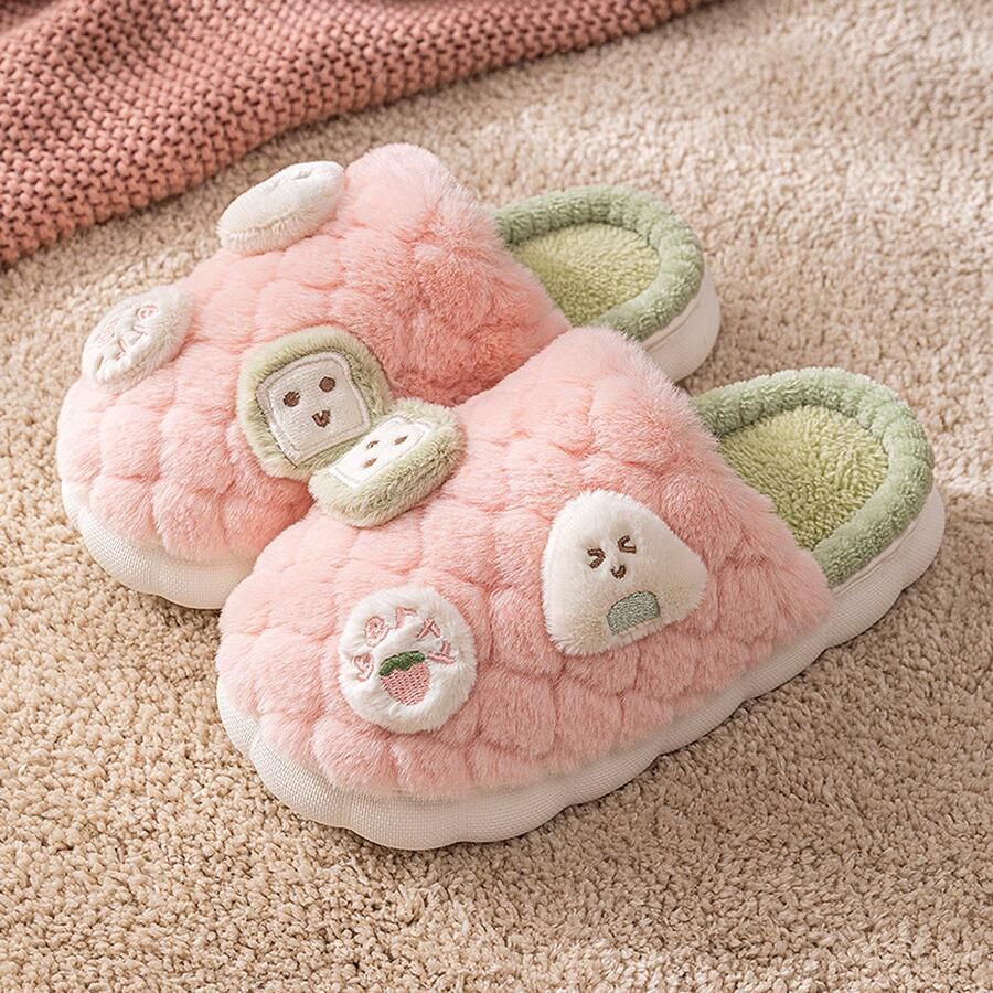 Pluche pantoffels Comfortabele antislip winterpantoffels voor en Unisex ??39 [Geschikt voor ??38]