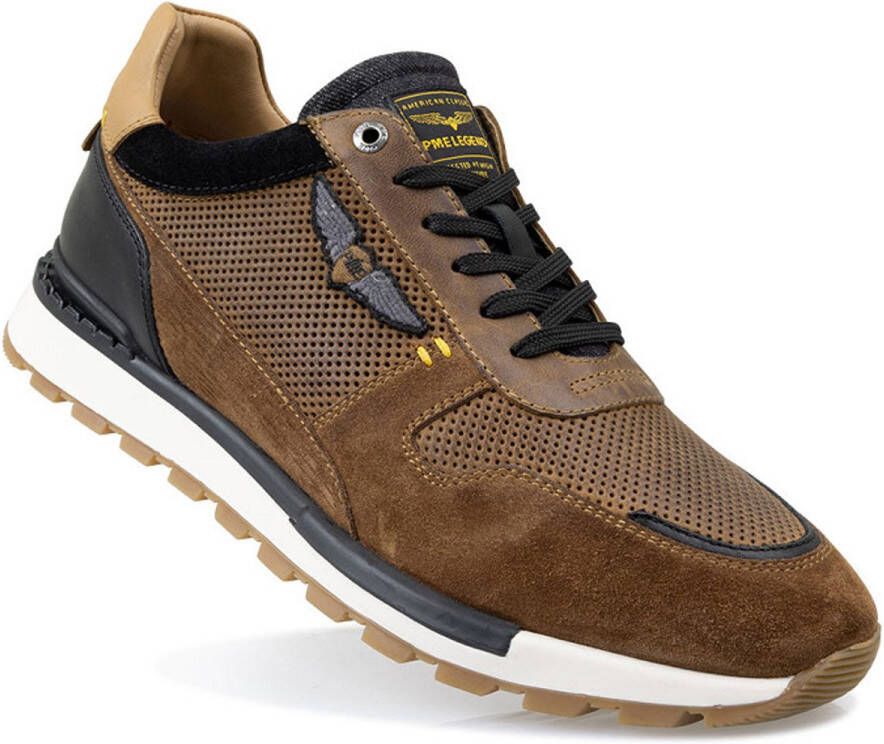 PME Legend Aircobra Sneakers Leren Sneaker Heren Cognac