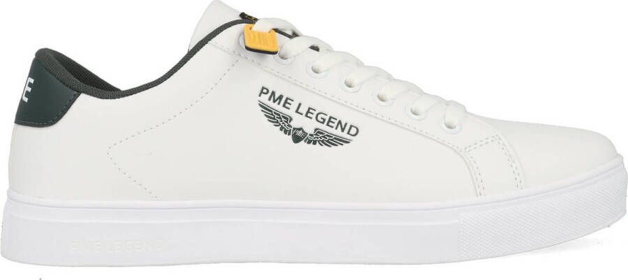 PME Legend Witte Carior Sneaker met Groene Accenten Multicolor Heren