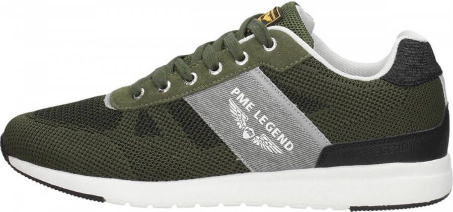 PME Legend Sneakers Dornierer Heavy knit Suede Khaki (PBO2203260 8208) - Foto 3