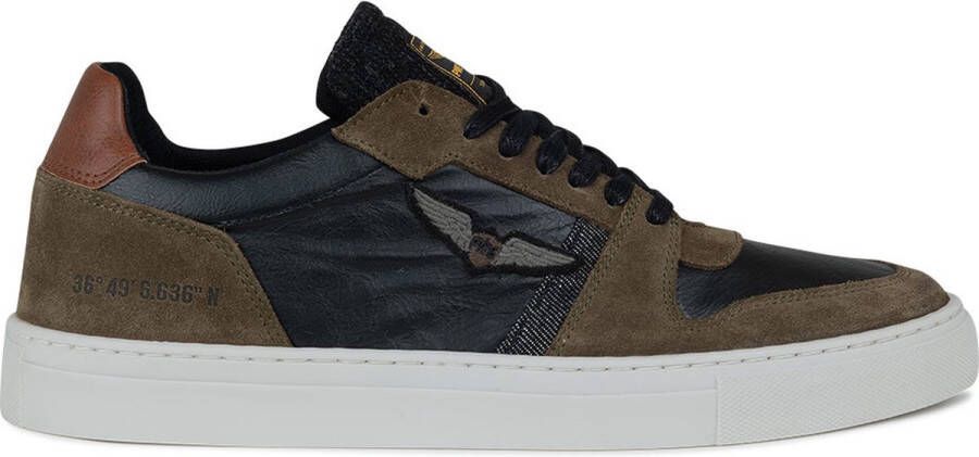 PME Legend Fletchman Lage sneakers Leren Sneaker Heren Groen