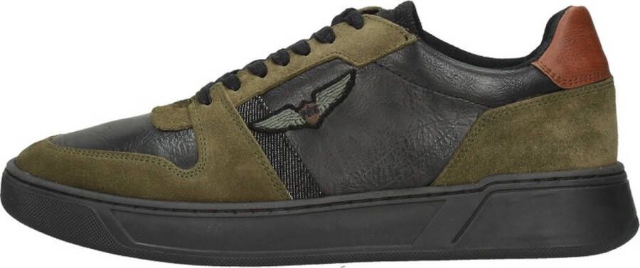 PME Legend Khaki Leren Sneaker met Uitneembaar Voetbed Green Heren - Foto 2