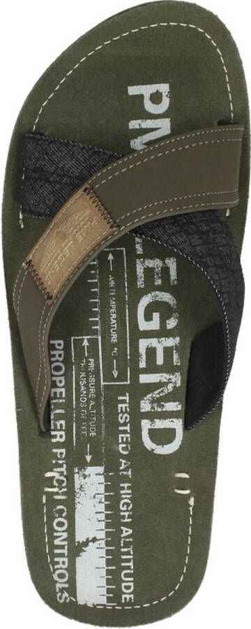 PME Legend Slippers Haig PBO2304190-8208 Khaki Groen - Foto 4