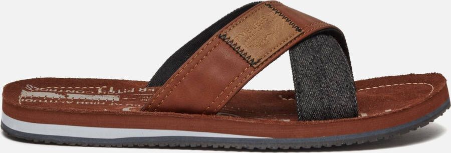 PME Legend Bruine Lichtgewicht Denim Slipper Haig Brown Heren - Foto 3