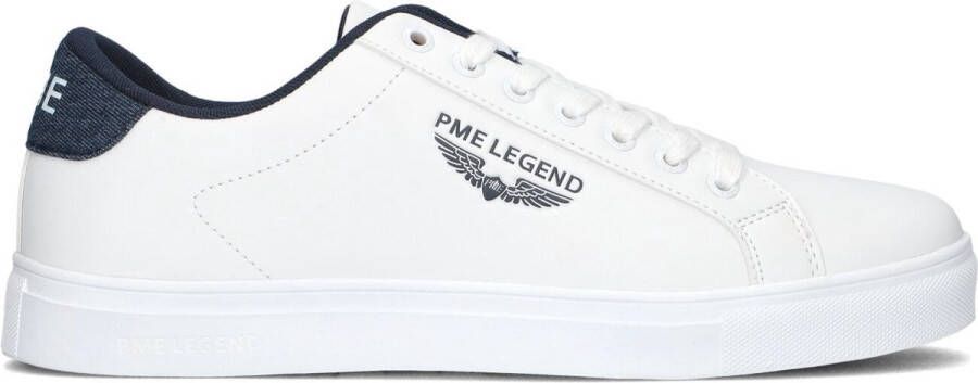 PME Legend Heren Sneakers Carior White Denim Wit