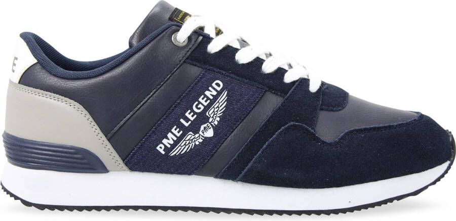 PME Legend Heren Sneakers Mach Navy Blauw