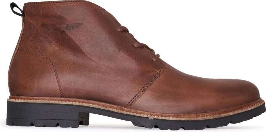 PME Legend Heren Veterschoenen Clamper Cognac Bruin