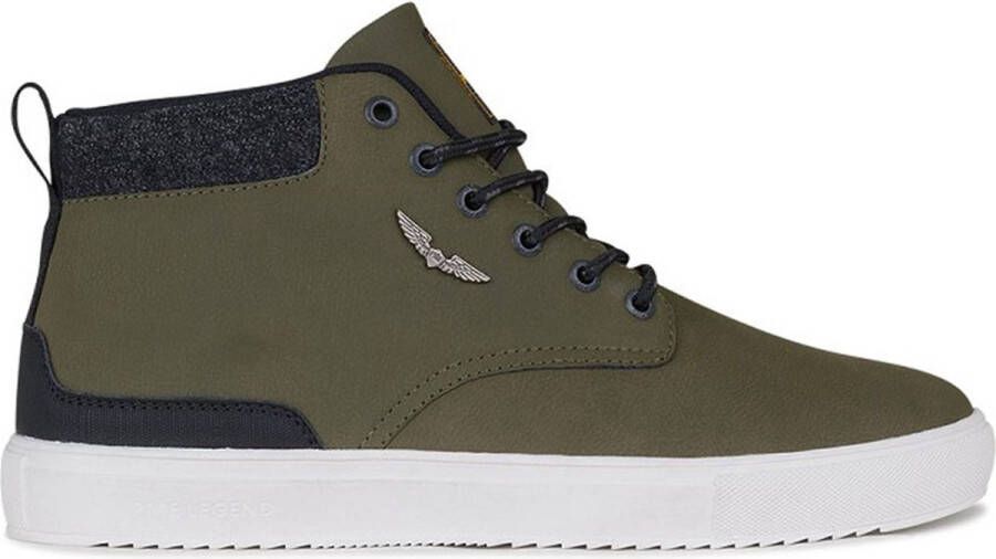 PME Legend Sportieve Khaki Vegan Veterschoenen Green Heren