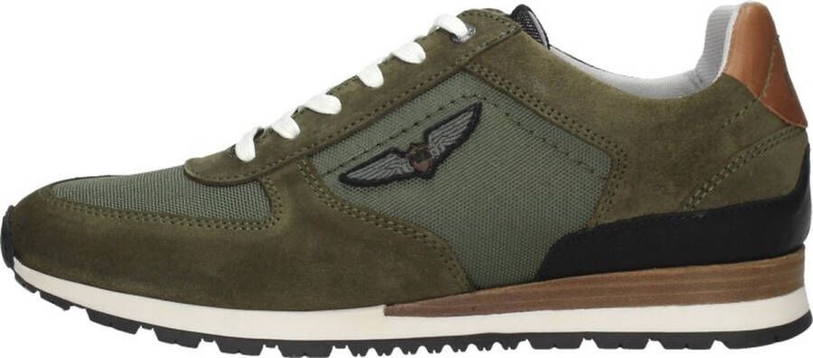 PME Legend Sneakers Lockplate Suede Nylon Khaki (PBO2202020 8208) - Foto 5