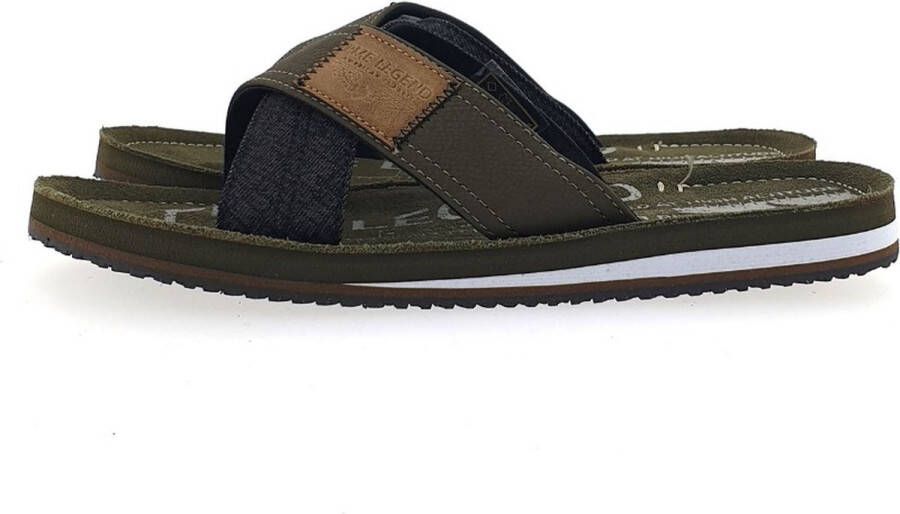 PME Legend Slippers Haig PBO2304190-8208 Khaki Groen - Foto 2