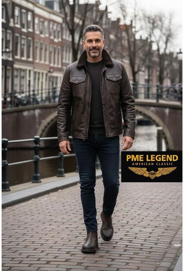PME Legend Chelsea Boot Yoke CB-11 Leather Brown - Foto 5