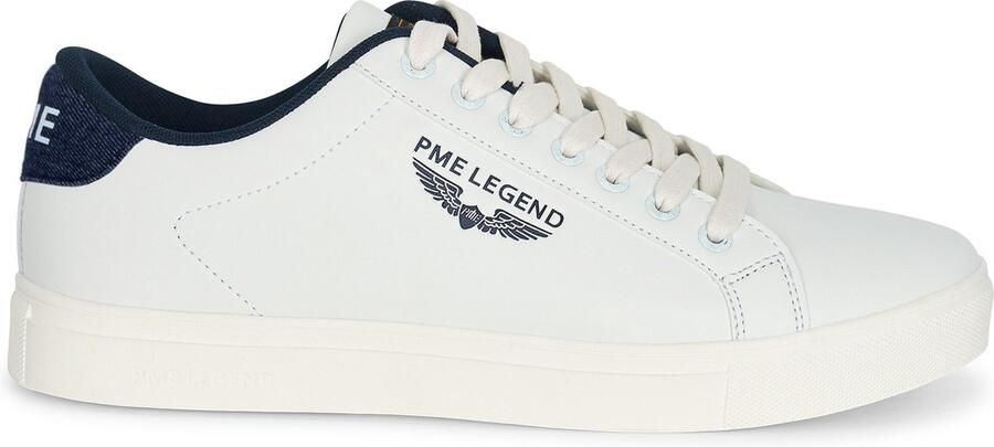 PME Legend Heren Sneakers Carior White Denim Wit