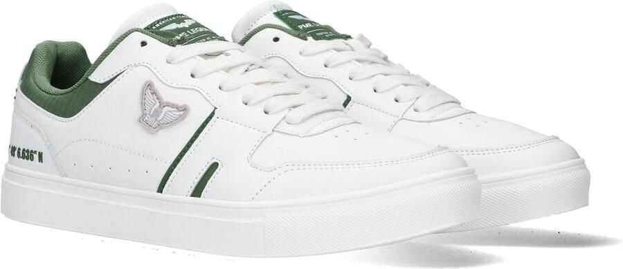 PME Legend Sneakers Craftler Sportsleather Ripstop White Green(PBO2203160 901 ) - Foto 10