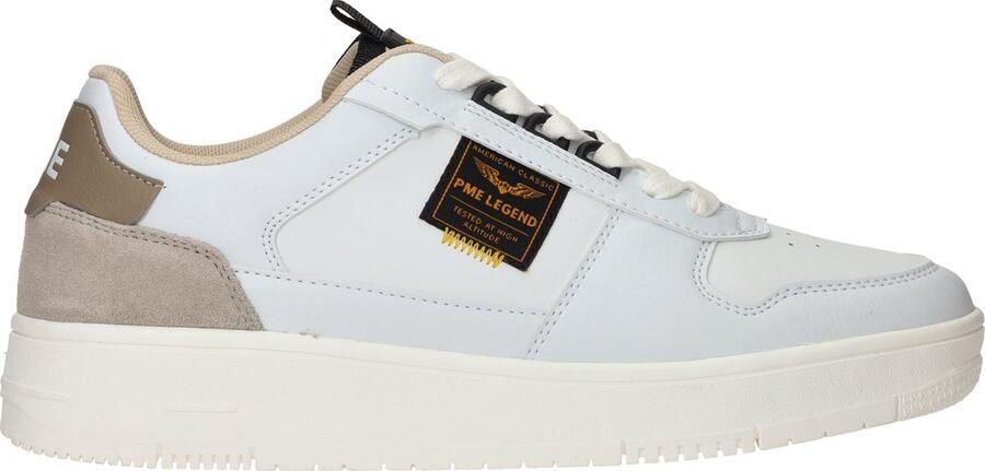 PME Legend Stijlvolle witte sneaker voor heren Multicolor