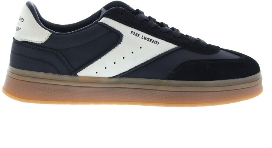 PME Legend P.M.E. Hauler CS-11 Black White A06 Sneakers Zwart Wit Leer en Suede Heren Zwart Wit - Foto 4
