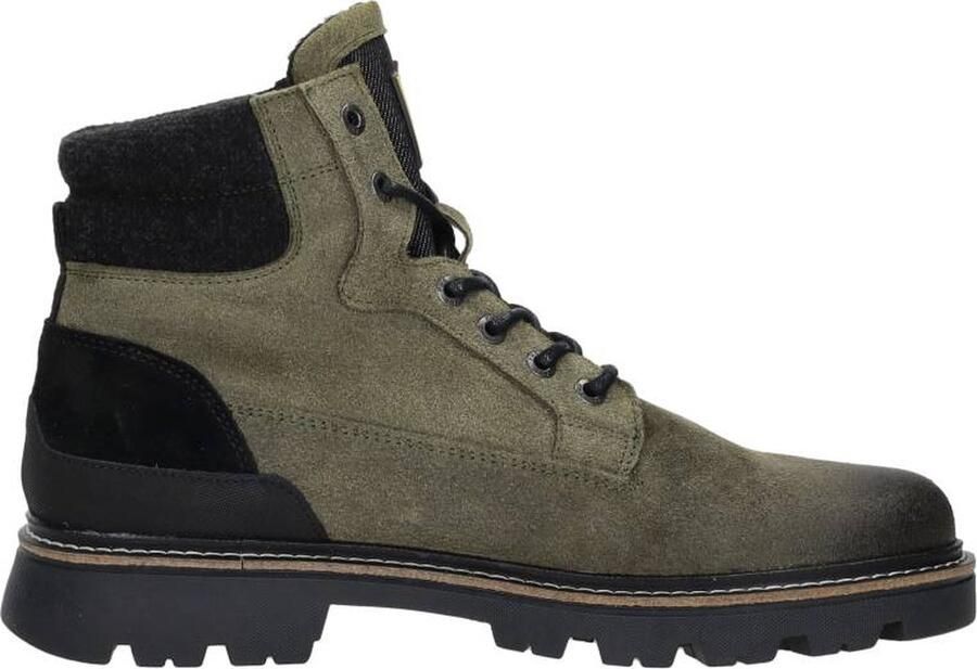 PME Legend Comfortabele groene leren herenlaarzen Green Heren