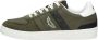 PME Legend Comfortabele groene leren sneakers met zwarte en witte accenten Green Heren - Thumbnail 2