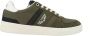 PME Legend Comfortabele groene leren sneakers met zwarte en witte accenten Green Heren - Thumbnail 2