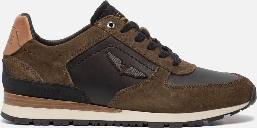 PME Legend Sneakers Lockplate Suede Nylon Khaki (PBO2202020 8208) - Foto 5
