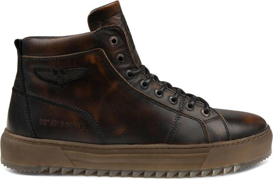 PME Legend Bruin Tinten Titon Hoge sneakers Leren Sneaker Heren Bruin - Foto 2