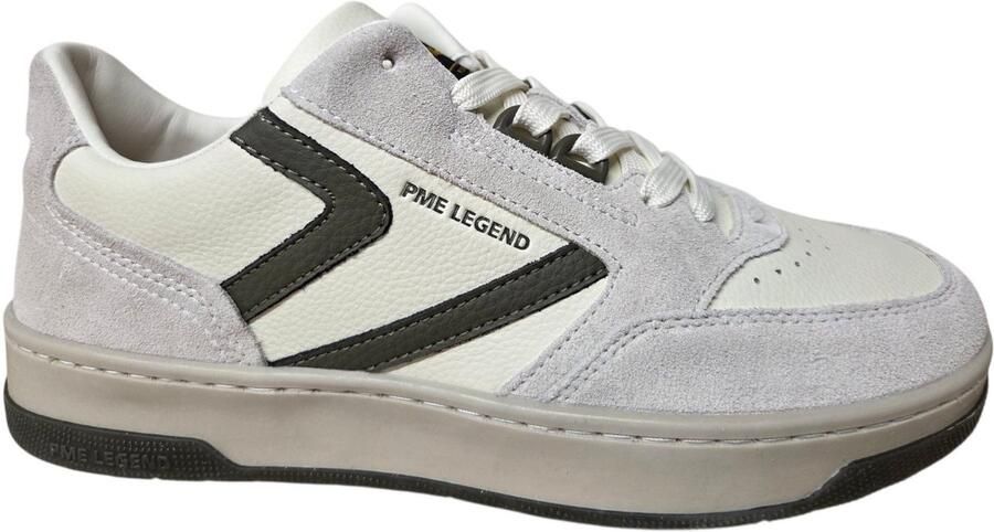P.M.E. Porter CS-22 Beige U00 Sneakers Gebroken Wit Leer en Suede Heren Gebroken Wit - Foto 4