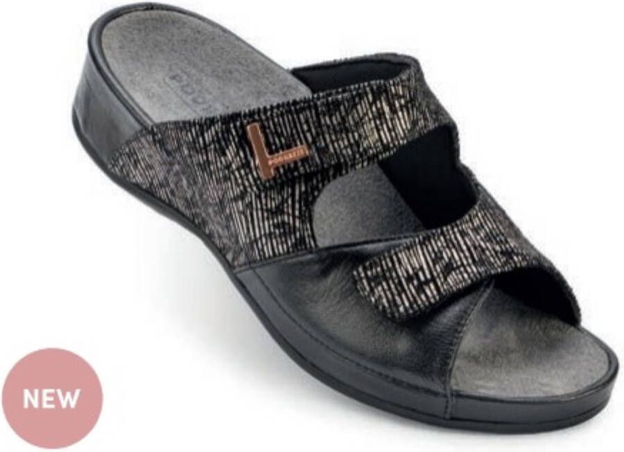 PODARTIS Dames Slippers Capri Dark Iron (SR685101)