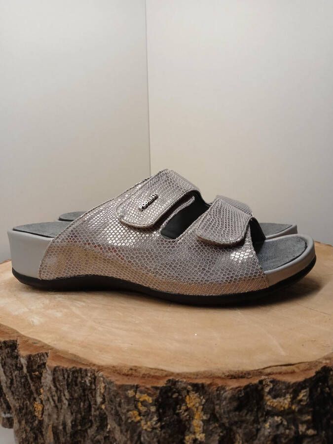 PODARTIS Dames Slippers Positano Goa Silver (SR686008) M: 40 W