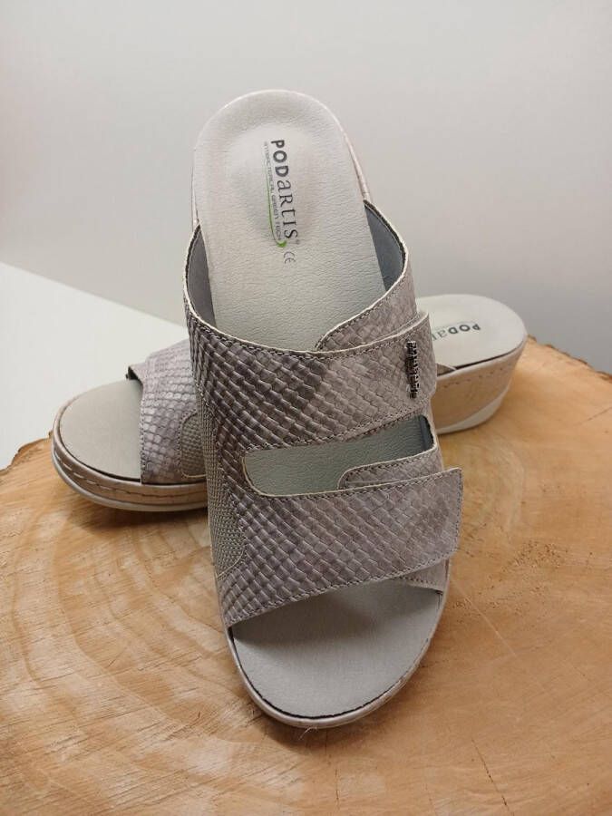 PODARTIS Dames Slippers Romina Manaus Ice Grey (SR632478) M: 39 W