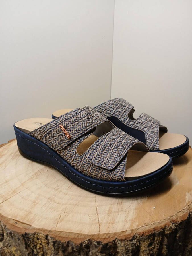 PODARTIS Dames Slippers Romina Woven Navy (SR631007) M: 38 W