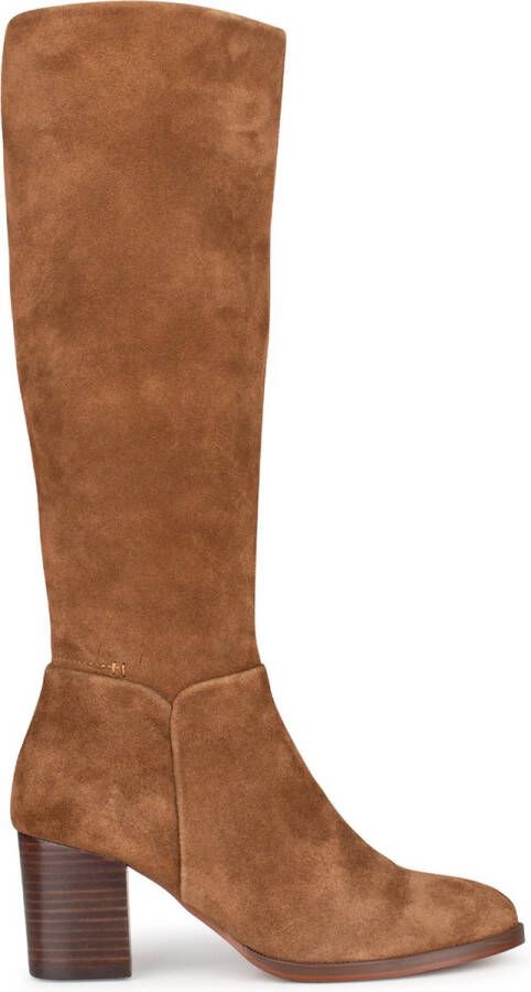 PS Poelman Fleur suède laarzen camel