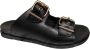PS Poelman Aran leren slippers met studs zwart - Thumbnail 2