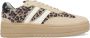 PS Poelman Anemone leren sneakers met panterprint bruin beige - Thumbnail 2